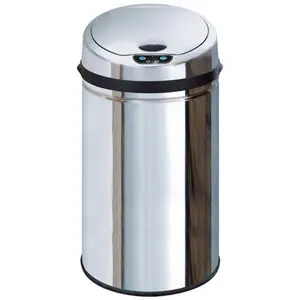 Ladson Steel Motion Sensor Rubbish Bin Chrome / 30L