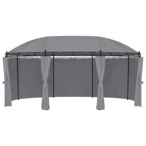 Berkfield Gazebo with Curtains 520x349x255 cm Anthracite