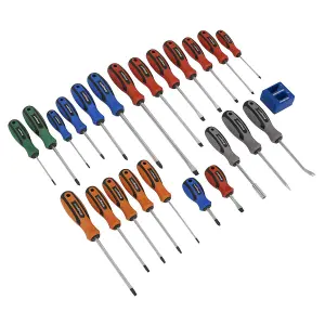 Sealey Soft Grip Screwdriver Set 24pc S0617