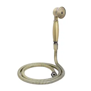 ENKI Antique Brass Traditional Brass Handheld Shower Head & Hose Kit EH014