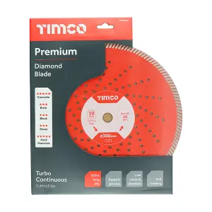 TIMCO Premium Diamond Blade Continuous - 300 x 20