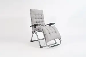 Smart Living Zero Gravity Reclining Chair with Cushion & Pillow - Grey