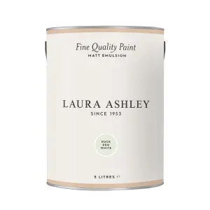 Laura Ashley Duck Egg White Matt Emulsion paint, 5L