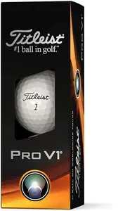 Titleist Pro V1 Golf Balls - White - 3-Ball Sleeve