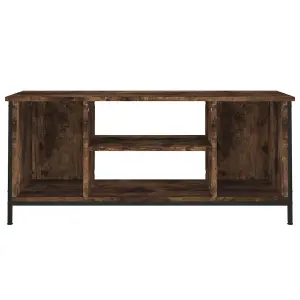 Berkfield TV Cabinet Smoked Oak 102x35x45 cm Engineered Wood