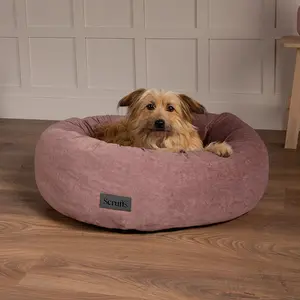 Polyester Pet Bed Pink / Medium (12-18kg)