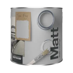 Rust-Oleum Washable Matt Wall Paint - Tyne Fog 2.5L