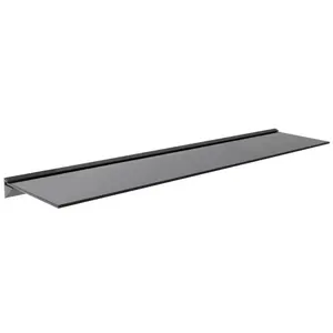 AVF 120cm Floating Glass Shelf - Black