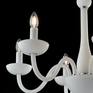 Luminosa ALFIERE 6 Light Chandeliers White 74x59cm