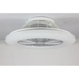 Crystiana Ceiling Fan with LED Lights White