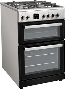 Electriq 60cm Dual Fuel Cooker - Stainless Steel