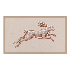 Jumping Hare Indoor & Outdoor Doormat - 70x40cm