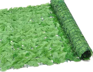 Artificial Ivy Privacy Fence, Ivy Leaf Hedge Roll for Outdoor Decor - 0.5 x 3M