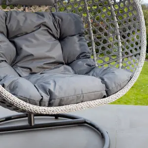 Oakley Swing Egg Pod Chair - Dark Grey