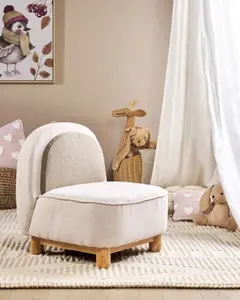 Kids Chair FABORG Fabric Light Beige