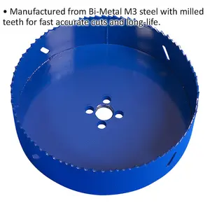 152mm HSS Hole Saw Blade - Milled Teeth - Bi-Metal M3 Steel Long Lasting Drill