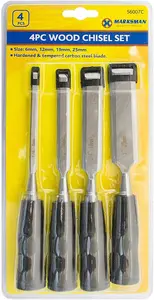 4pc Carpenters Wood Chisel Set Tools Handle Diy Workshop Carve Hand Tool New