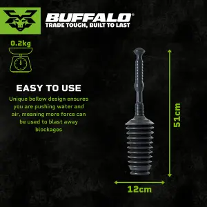 Buffalo Toilet Plunger Concertina Bellows