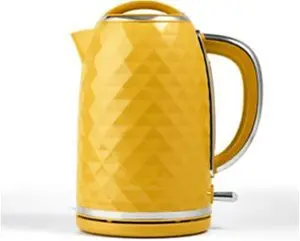 Yellow Fast Boil Diamond Textured Kettle 1.7L