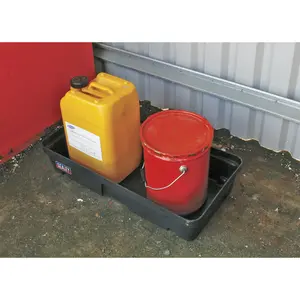 30L Spill Tray - Suitable for Storing 2 x 25L Drums - High-Density PE Plastic