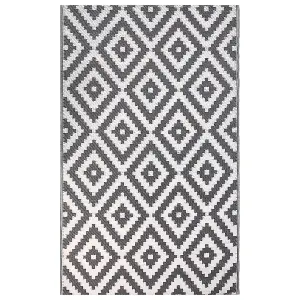 Outdoor Area Rug 120 x 180 cm Grey HAPUR