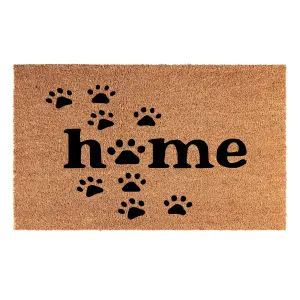 doggy paw doormat,wipe your paw on coconut husk mat with rubber back 60cm x40cm