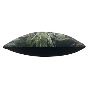 Evans Lichfield Kibale Jungle Leaves Printed Feather Filled Cushion