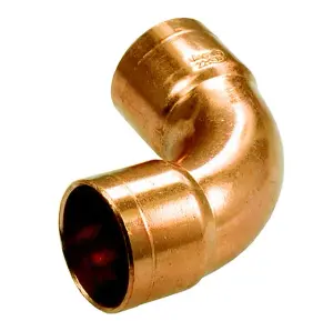 Water Pipe Fitting Elbow Copper Connector Solder Female x Female 22mm Diameter