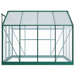 Rosette Hobby Aluminium Polycarbonate Greenhouse - 6x8