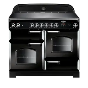 Rangemaster CLA110ECBLC Freestanding Electric Range cooker with Ceramic Hob - Black