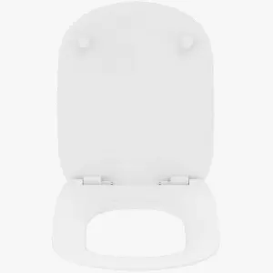 Ideal Standard Tesi White D-shaped Slim Soft close Toilet seat