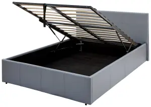 GFW End Lift Ottoman Bed 135cm Double Grey