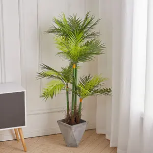 Artificial Palm Tree Fake Plant House Plant in Black Pot 150 cm