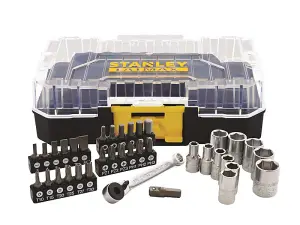 STANLEY FatMax 37-Piece Socket and Bit Set for Professional Mechanics and DIY Enthusiasts