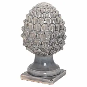 UK Homeliving Garda Grey Decorative Acorn