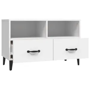 vidaXL TV Cabinet White 80x36x50 cm Engineered Wood