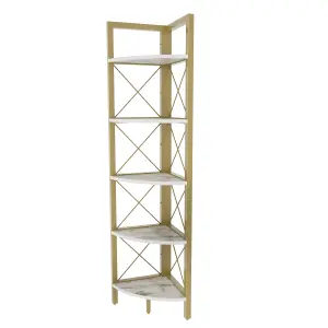 Decorotika Remo Corner Bookcase Shelving Unit