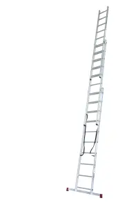 Krause Corda 3 Section Combination Ladder With Stairway Function - 3x10 Rung (6.15m)