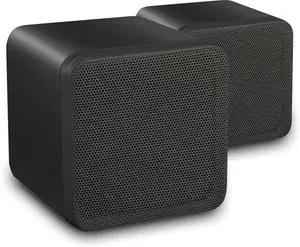 E-Audio B406A 4" Mini Hi-Fi Speakers, Black