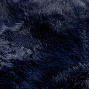 Luxurious Blue Sheepskin Rug XXL