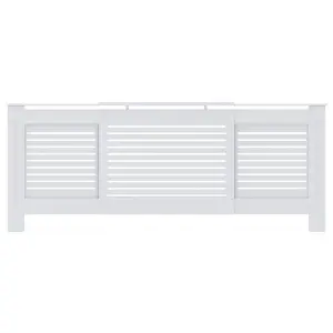 MDF Radiator Cover White 205 cm