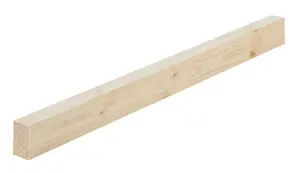 Rough Sawn Whitewood spruce Stick timber (L)2.4m (W)20mm (T)15mm, Pack of 8