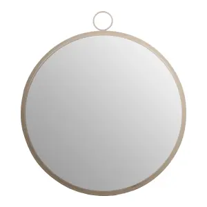 Interiors by Premier Karval Round Wall Mirror With Gold Finish Frame