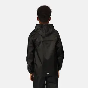 Regatta Junior Kids Pro Stormbreak Waterproof Jacket Black - Age 3-4