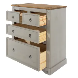 Premium Corona Grey, 2+2 chest of drawers