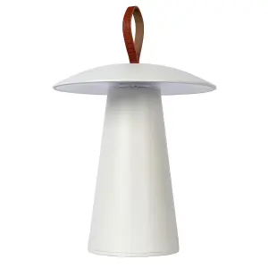 Lucide La Donna Modern Table Lamp Outdoor 19,7cm - LED Dim. - 1x2W 2700K - IP54 - 3 StepDim - White