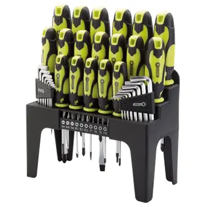 Draper  Screwdriver, Hex Key and Bit Set, Green (44 Piece) 78619