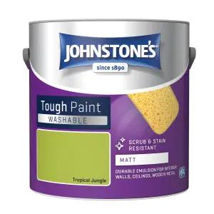 Johnstone's Washable Matt Tough Paint Tropical Jungle - 2.5L