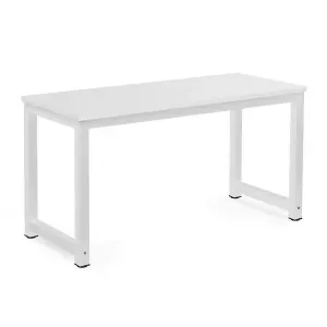 Millhouse Computer Desk Office Study Desk Computer PC Laptop Table Dining Table Home Office Study LK010 White-White