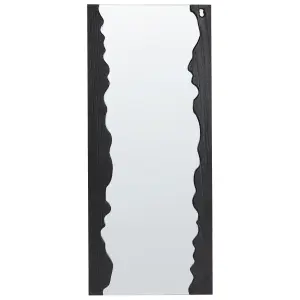 Beliani Rustic Wall Mirror SAULLCET Black